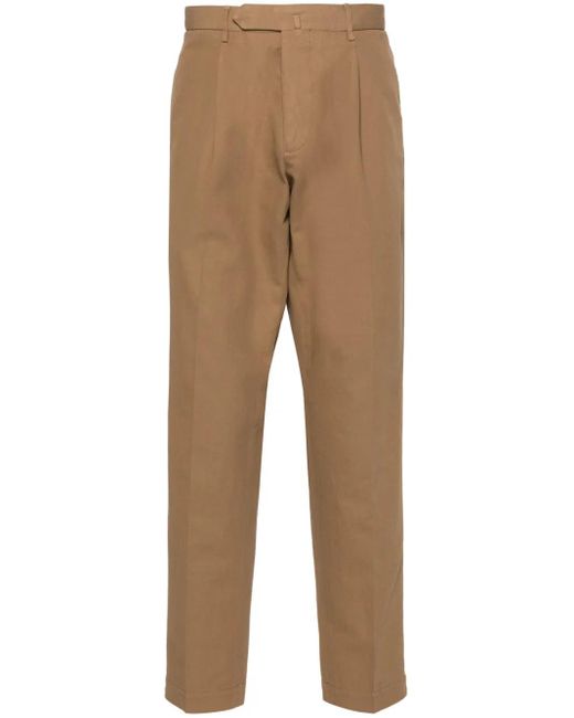 Dell'Oglio Natural Mid-Rise Twill Chinos for men