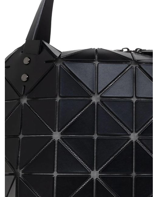 Issey Miyake Black Geometric-Panelled Tote Bag