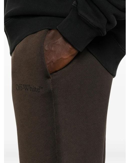 Off-White c/o Virgil Abloh Gray Ombré-Effect Drawstring-Waist Pants for men