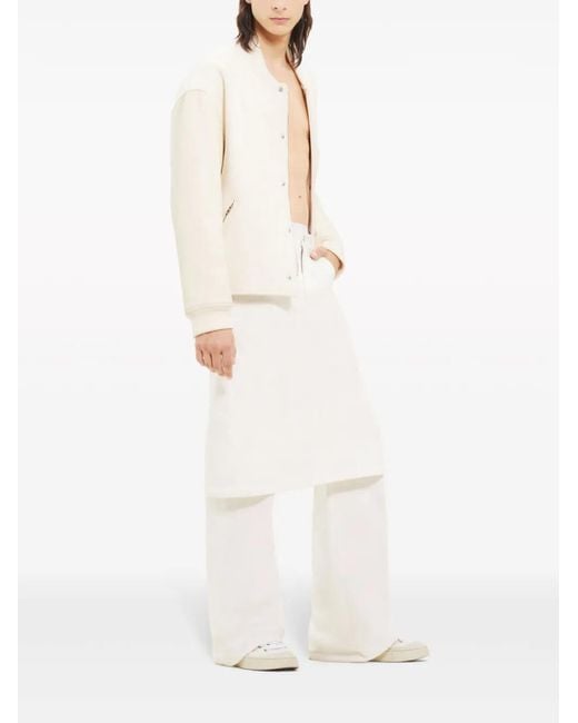 Courreges Natural Wool Bomber Jacket for men