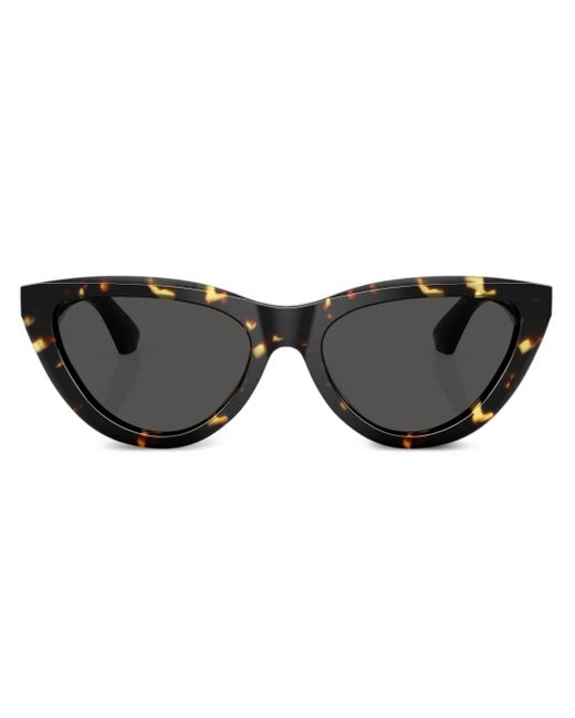 Burberry Black Pilot-Frame Sunglasses