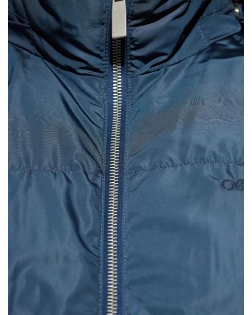Off-White c/o Virgil Abloh Blue Puffer Jacket