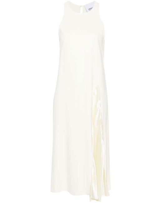 Erika Cavallini Semi Couture White Kleid mit Stretchanteil