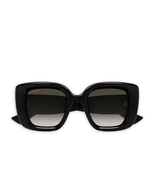 Gucci Gg1975S Geometric Sunglasses in Black | Lyst UK