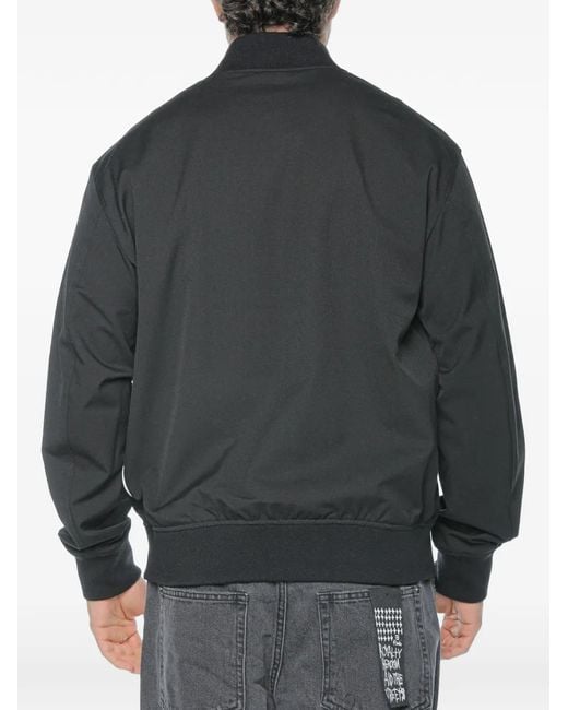 ARMANI EXCHANGE Gray Zip-Up Bomber Jacket for men