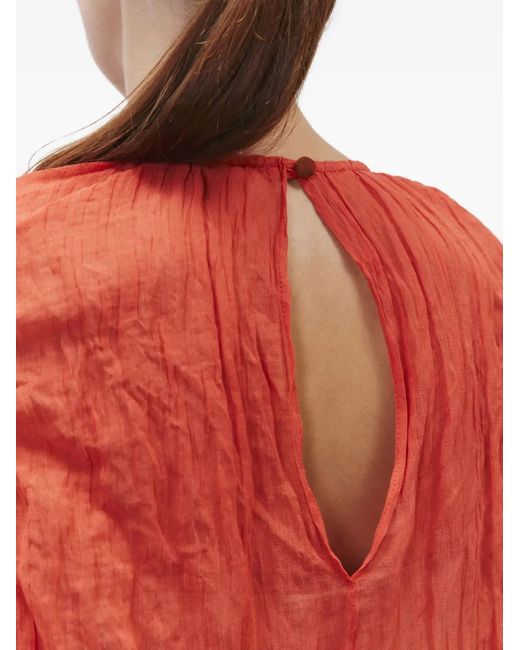 Alysi Red Sleeveless Maxi Dress