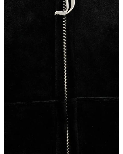 Juicy Couture Black Logo-Embellished Zip-Fastening Hoodie