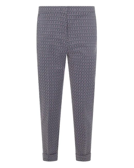 Etro ジャカードパターン パンツ Gray