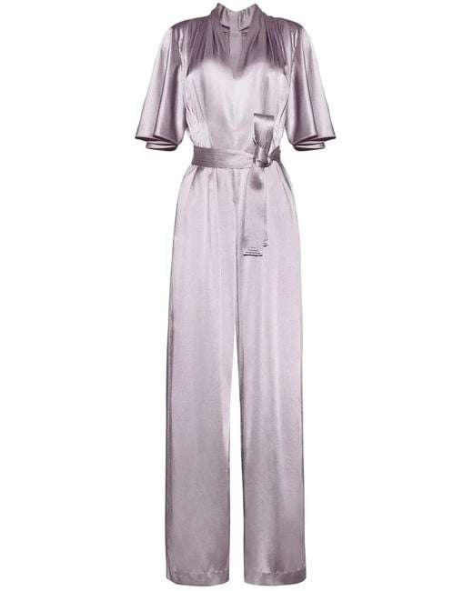 Adam Lippes Purple Nansi Jumpsuit
