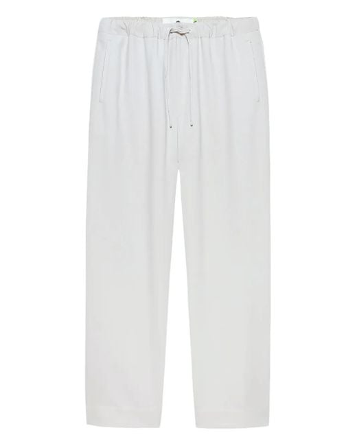 New Amsterdam White Drawstring Pocket Trousers