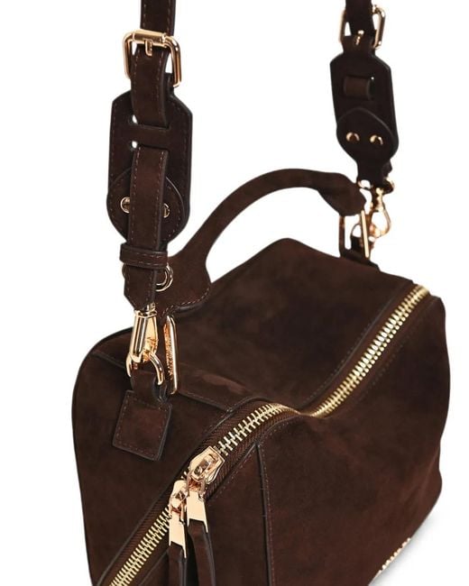 Essentiel Antwerp Brown Karin Suede Tote Bag