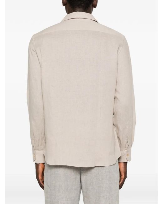 Brunello Cucinelli White Pocket Shirt for men