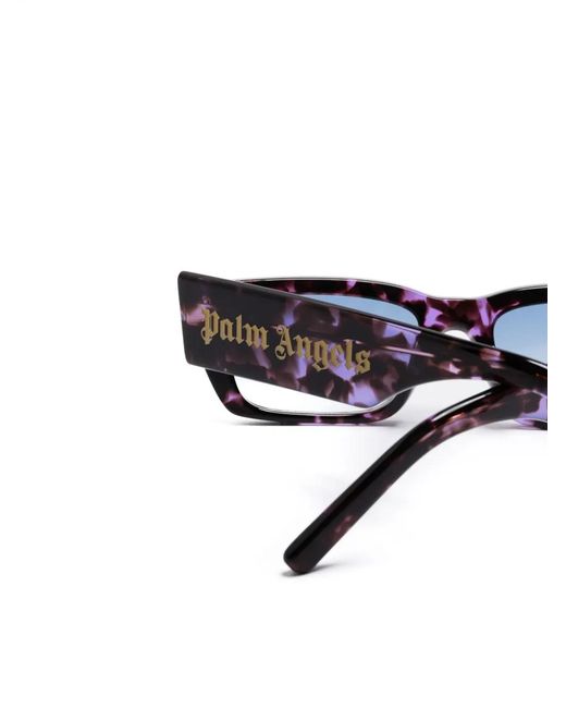 Palm Angels Blue Rectangle-Frame Sunglasses