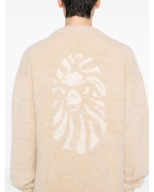 A Bathing Ape Natural Logo-Embroidered Cardigan for men