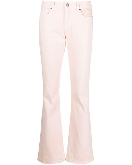P.A.R.O.S.H. Low Waist Bootcut Jeans in het Pink