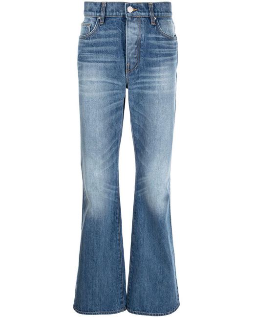 Amiri Blue Faded Bootcut Jeans for men