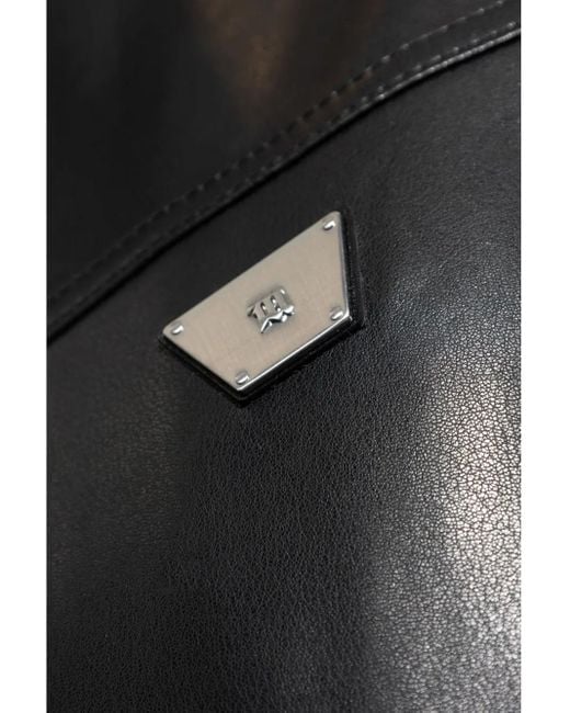 Veste En Cuir À Fermeture Zippée M I S B H V pour homme en coloris Black