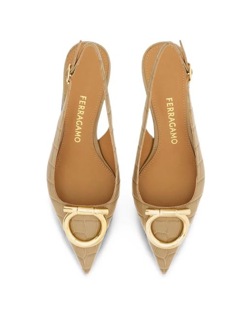 Ferragamo Natural Neutrals Shoes