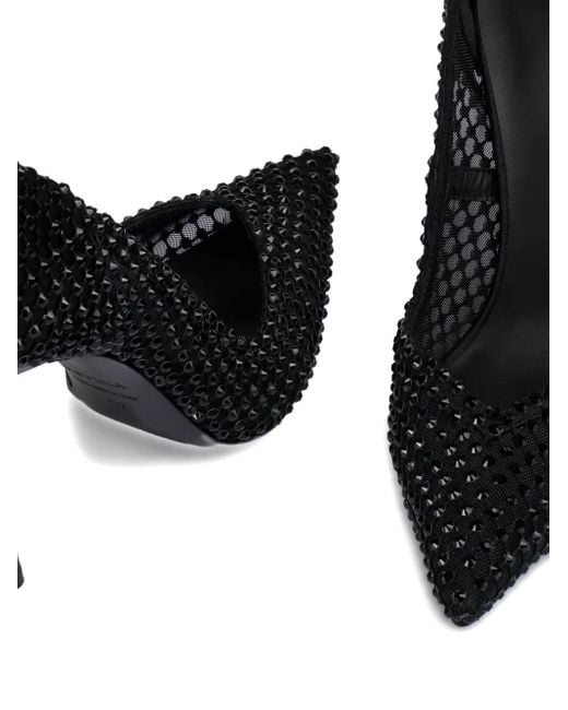 Le Silla Gilda 100mm ビジュートリム パンプス Black
