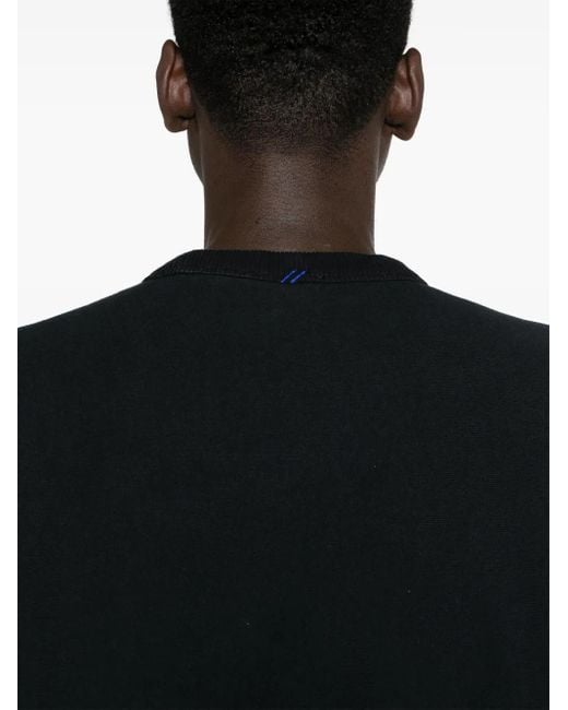 Burberry Black Ekd-Patch Cotton Sweatshirt for men