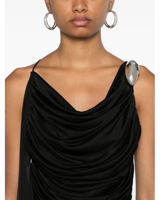 GIUSEPPE DI MORABITO Black Minikleid Mit Brosche