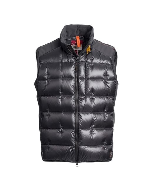 Parajumpers Gray Quilted Hybrid Vest for men