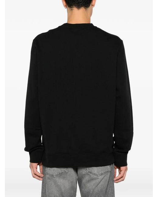 Calvin Klein Black Logo-Patch Sweater for men