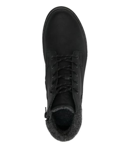 Bugatti Black Lace-Up Booties for men