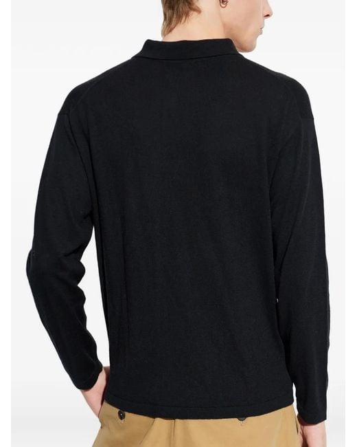Lisa Yang Blue Buttoned Polo Shirt for men