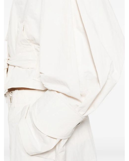IRO White Zynia Tie Waist Jacket
