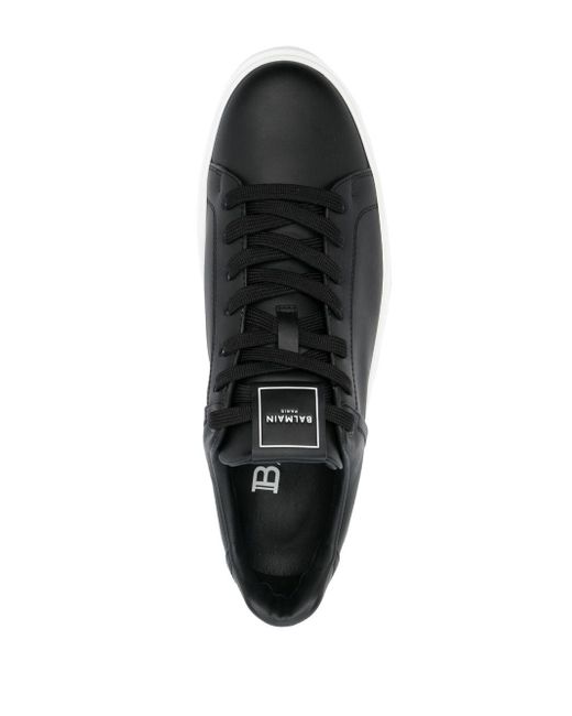 Balmain B-court Low-top Sneakers in het Black voor heren