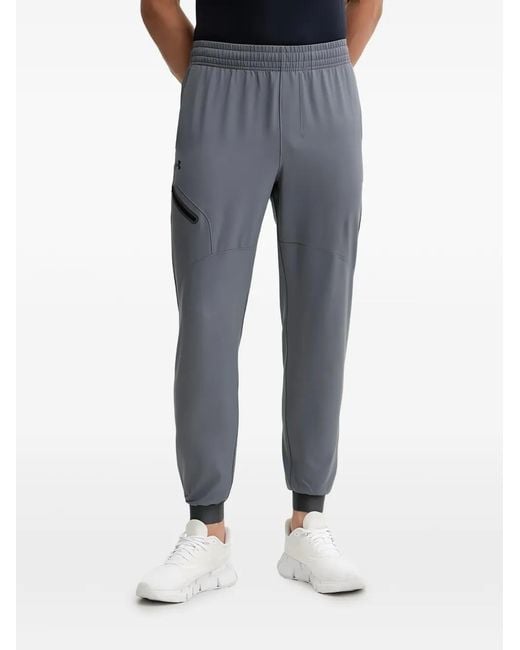 Under Armour Blue Zip-Pocket Track Pants for men