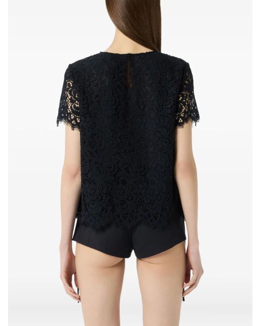 Blumarine レーストリム Tシャツ Black