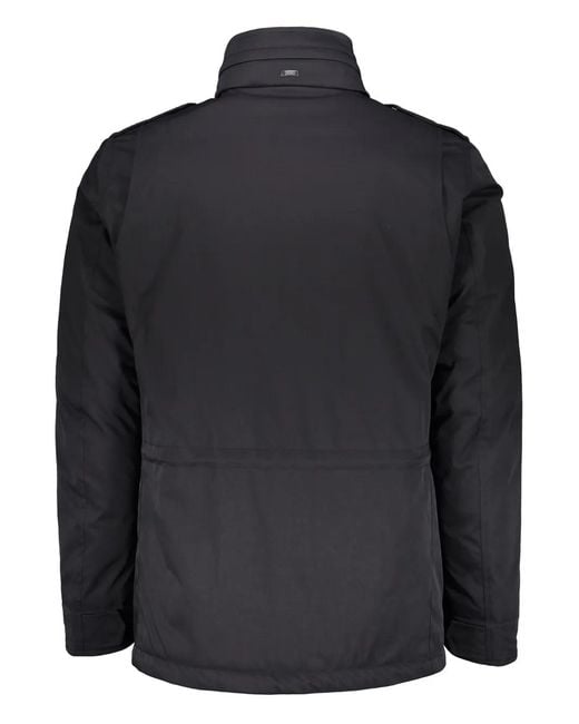 Herno Black Veste À Poches Zippées for men
