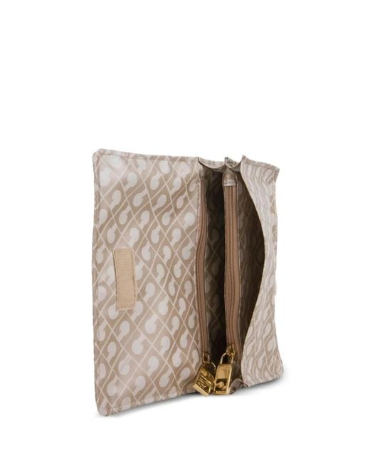 Gherardini Natural Monogram-Print Clutch Bag