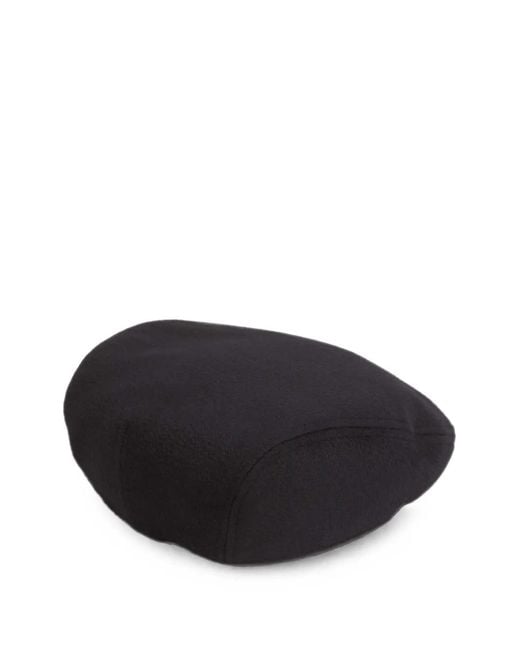 Jacquemus Black Logo-Embroidered Flat Cap for men
