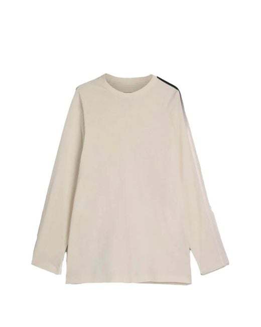 Y-3 Natural 3-Stripes Long-Sleeve T-Shirt for men