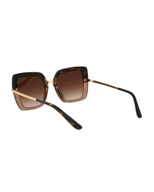 Dolce & Gabbana Brown Lunettes De Vue À Effet Écaille De Tortue