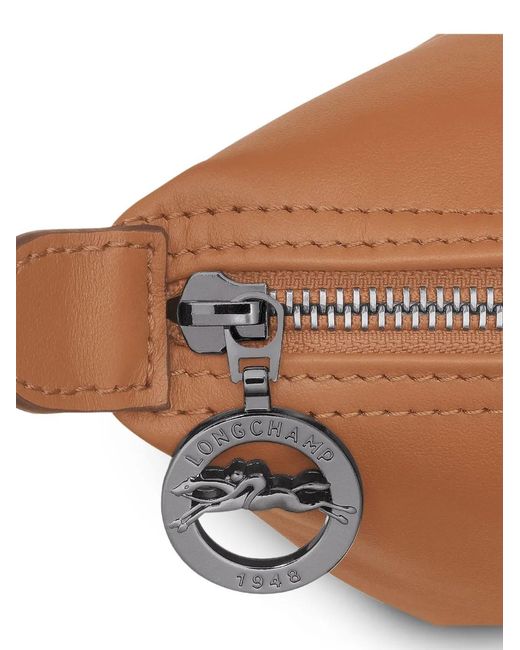 Longchamp Brown Le Pliage Xtra M Flap-Detail Backpack