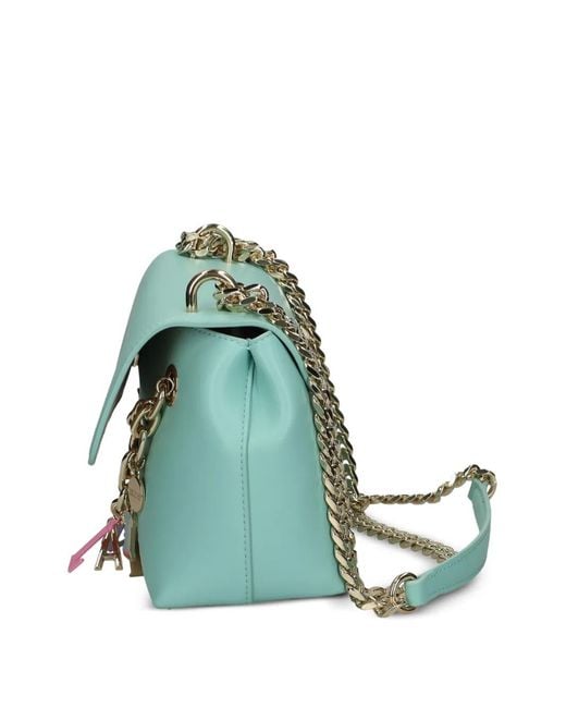 Just Cavalli Green Sac Porté Épaule À Breloque Et À Chaîne