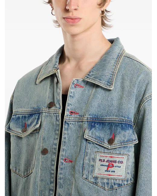 Pleasures Blue Park Insulated Denim Jacket for men