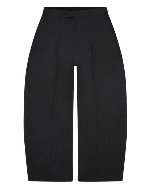 About Blank Blue Pleated Trousers for men