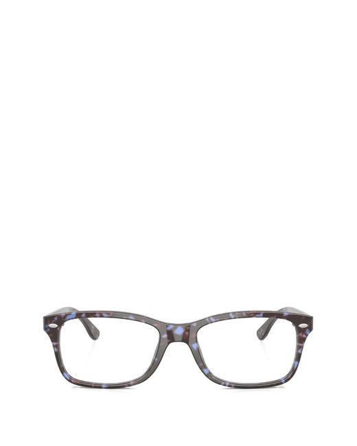 Ray-Ban White Tortoiseshell Rectangle Glasses