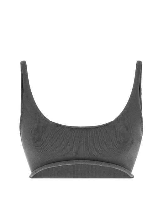 Entire studios Gray Cropped Top