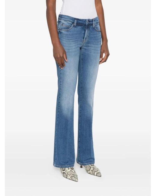 Cambio Blue Paris Faded-Wash Jeans