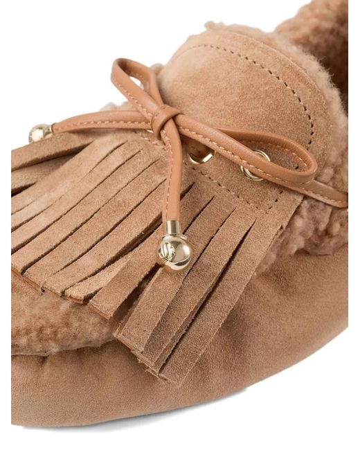 Jimmy Choo Brown Manon Loafers