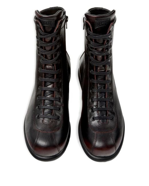 Camper Ariel レザーブーツ Black