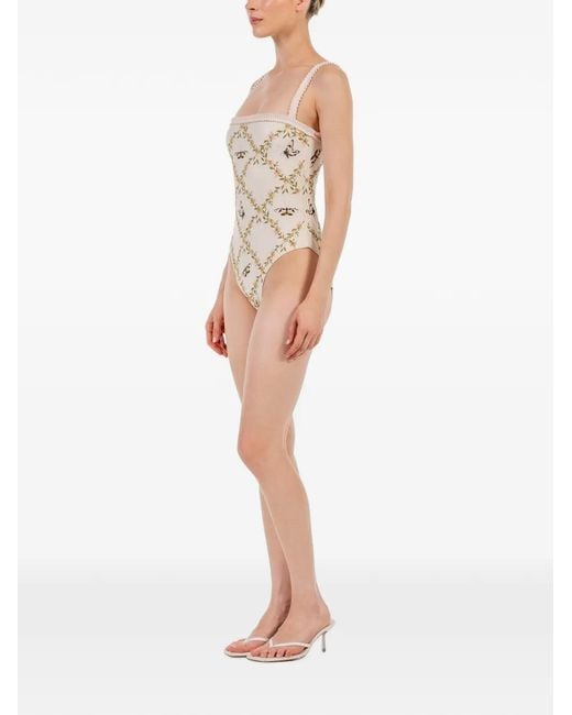 Agua Bendita Natural Limon Azucar Ruffled Swimsuit