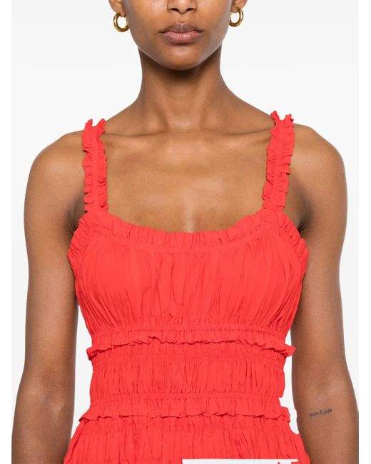 Doen Marianne Midi Dress Red
