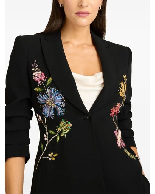 Cinq À Sept Black Cheyenne Blazer mit Blumen